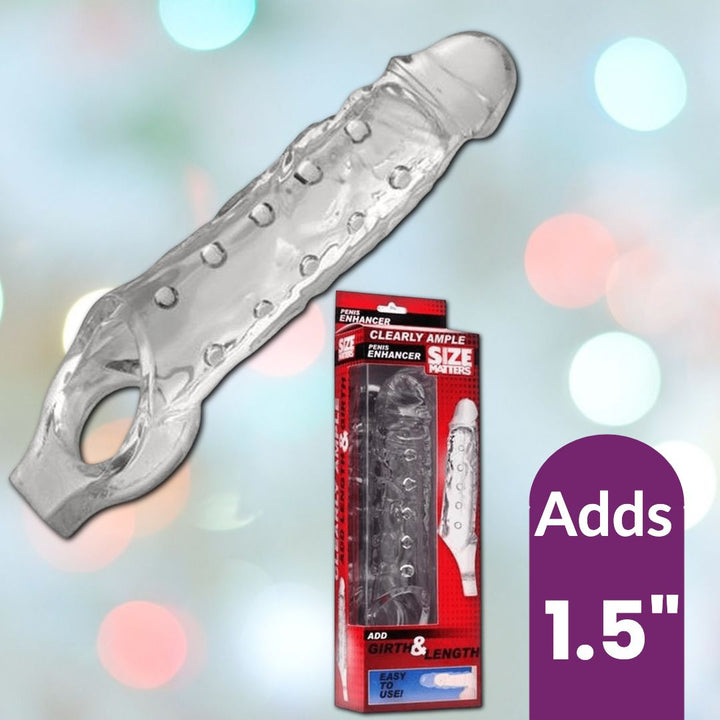 Clearly Ample Penis Enhancer with Ball Loop (Adds 1.5