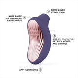 Experience the LELO Sona 3 - Cyber Purple, a handheld device with powerful vibrations, seamless mode transitions, app connectivity, and advanced SenSonic tech for ultimate sonic pleasure. Experience the LELO Sona 3 - Cyber Purple, a handheld device with powerful vibrations, seamless mode transitions, app connectivity, and advanced SenSonic tech for ultimate sonic pleasure.