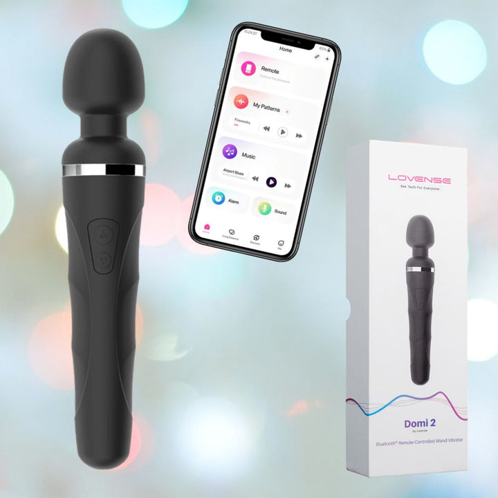 Lovense Domi 2 Bluetooth App Controlled Wand Vibrator