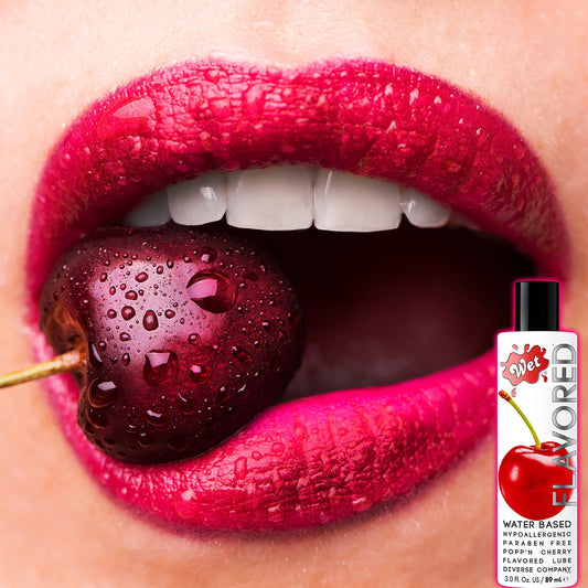 Wet Popp'n Cherry Flavored Lubricant 🍒 (3oz) 1080