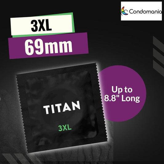 Titan 3XL Large Lubricated Condoms 1080