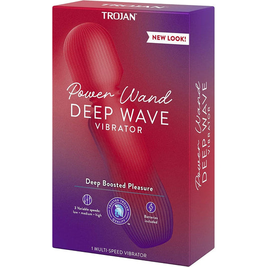 Trojan Power Wand Deep Wave Multi-Speed Clitoral Massager 1080