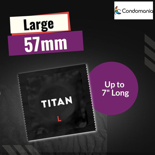 Titan L Large Lubricated Condoms 1080