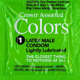 Crown Assorted Colors Lubricated Latex Condoms