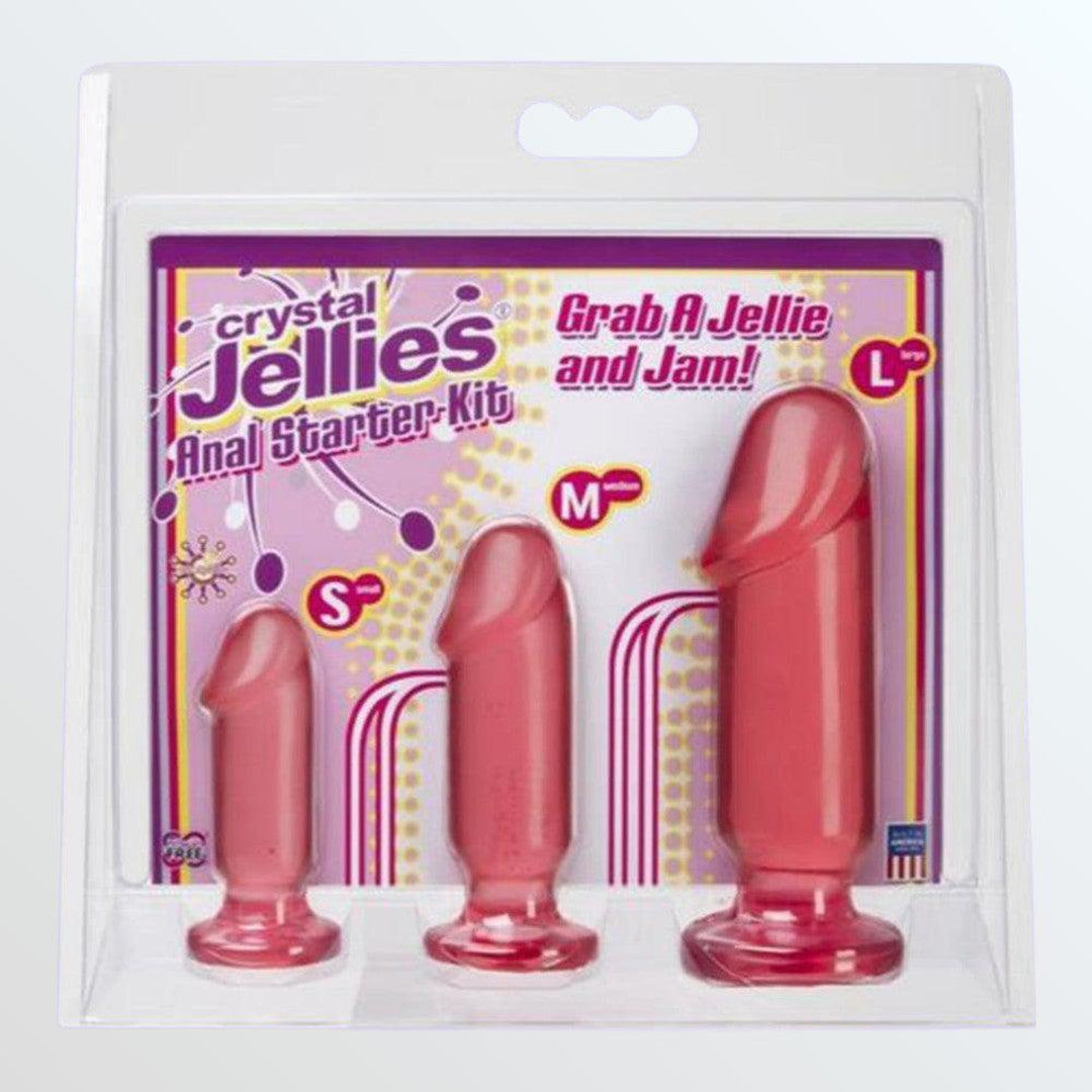 Crystal Jellies Anal Starter Kit (w/ 3 Butt Plugs)
