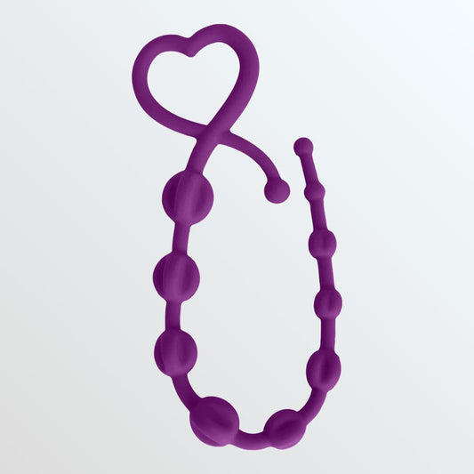 Curve Gossip Hearts n' Spurs Anal Beads - Violet 1080