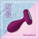 Femme Funn PLUA Vibrating Remote Control Butt Plug - Fuchsia