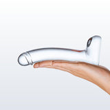 Gläs 7" Realistic Curved Glass G-Spot Dildo