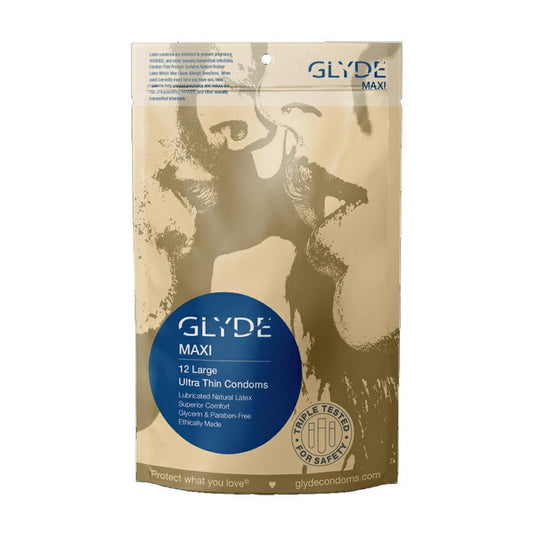 Glyde Maxi LARGE Size Vegan Condoms 1080