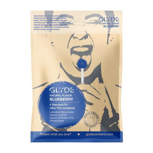 Glyde Organic "Blueberry" Flavored Condoms 🫐 1080