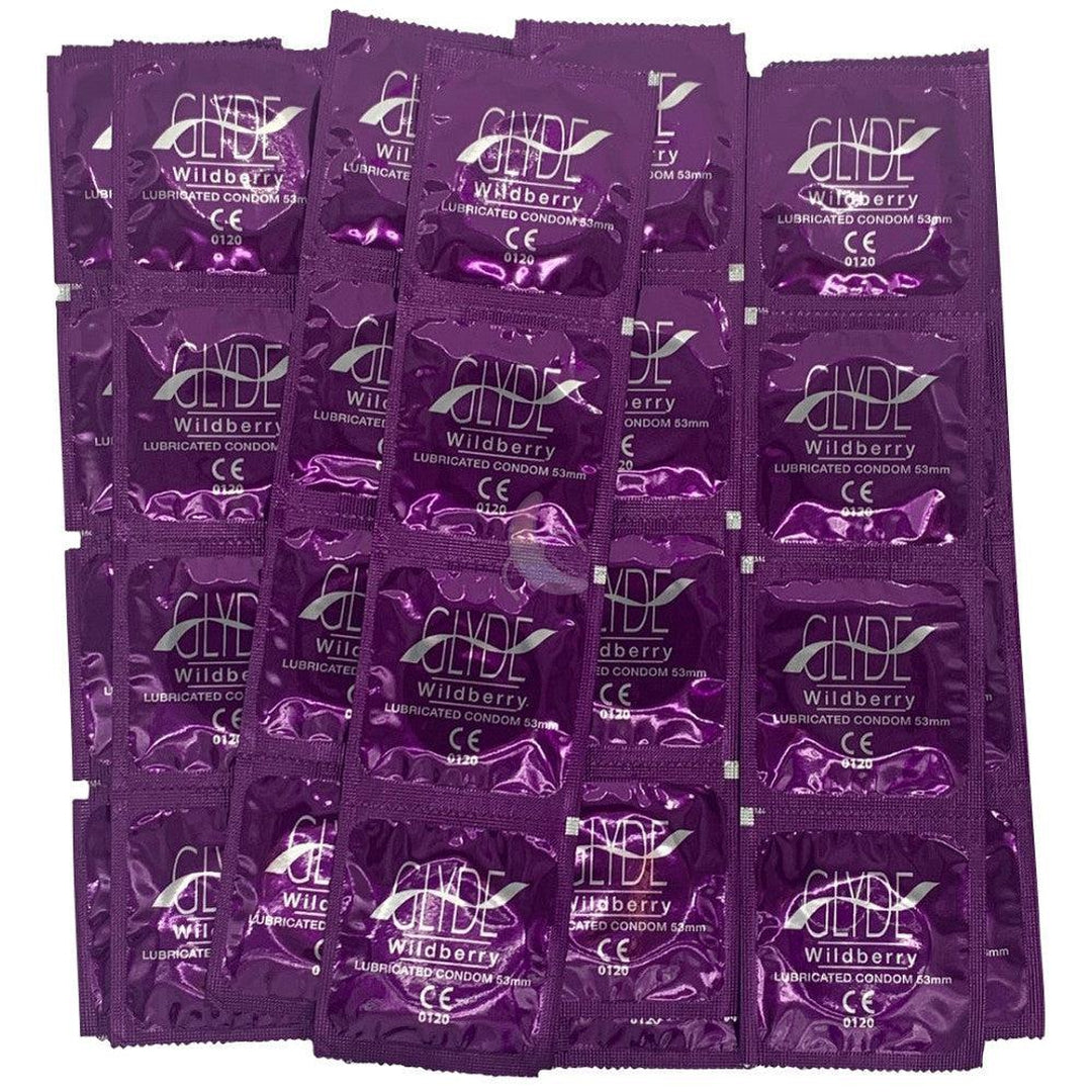 Glyde Ultra Organic Wildberry Flavored Vegan Condoms