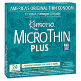 Kimono Microthin Plus Aqua Lube Condoms