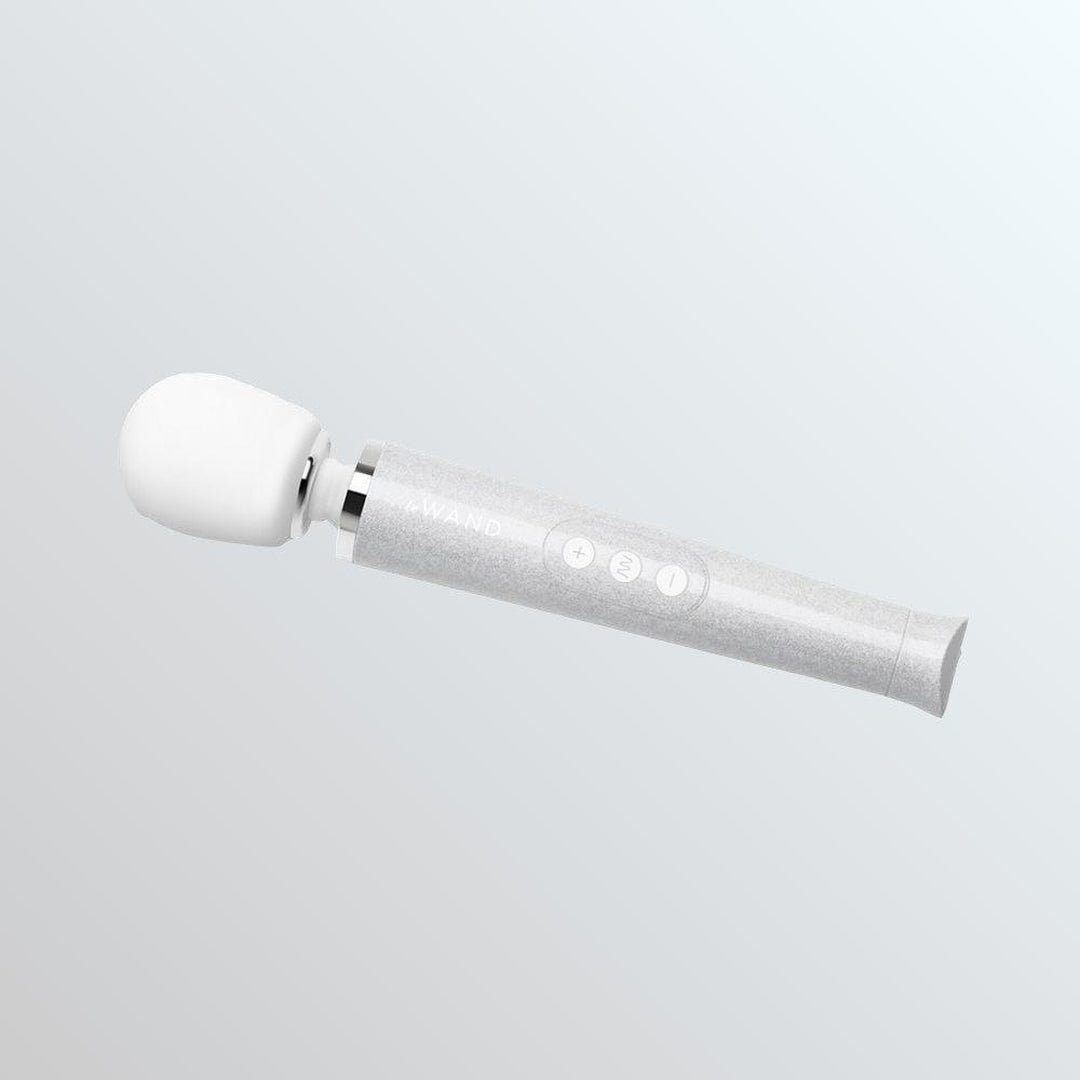 Le Wand 'All that Glimmers' Small Wand Vibrator - White