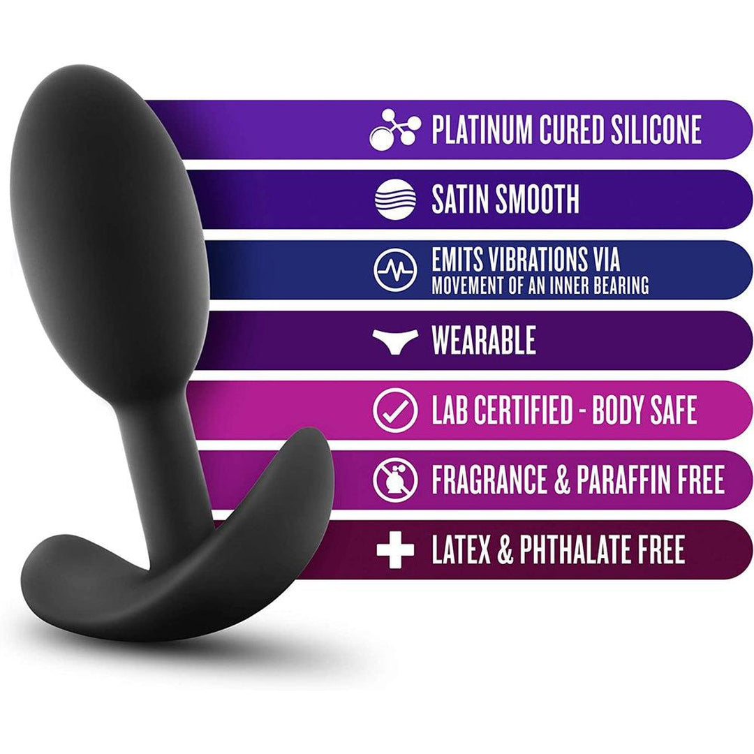 Luxe Wearable Vibra Slim Butt Plug - Small Size