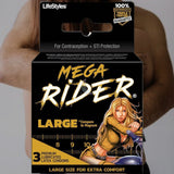 Lifestyles 'Mega' Rider Large Condom