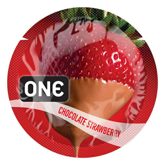 ONE Chocolate Strawberry Flavored Condoms 🍓 1080
