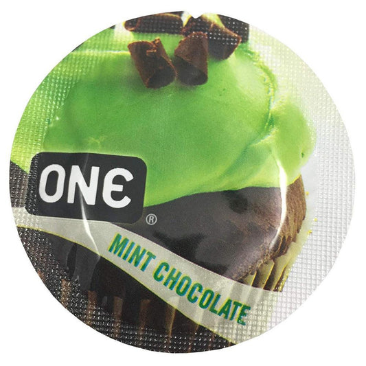 ONE "Mint Chocolate" Flavored Condoms 1080