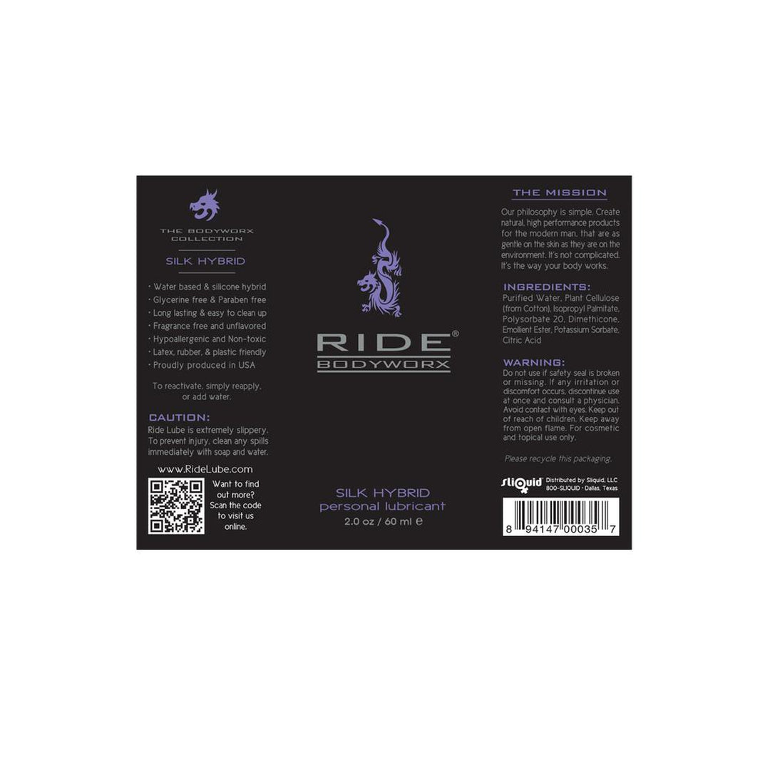 Ride BodyWorx Silk Silicone & Water Lubricant
