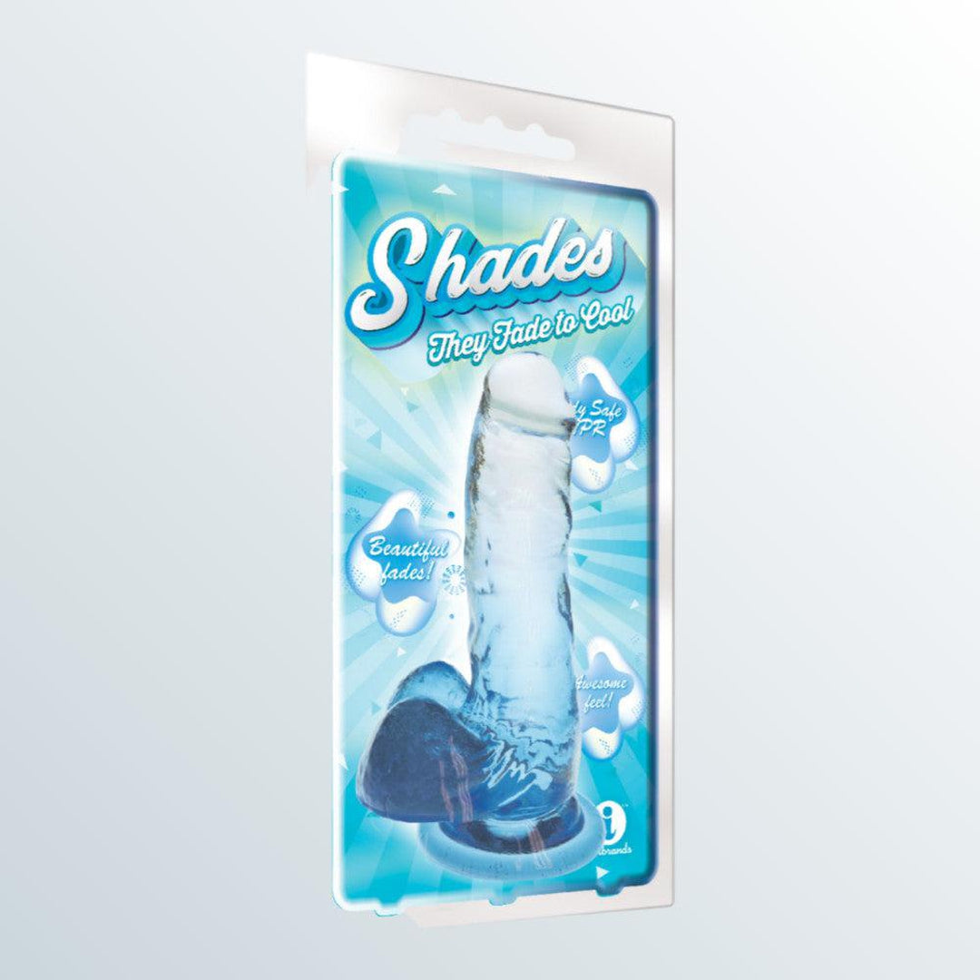 Shades 7" Gradient Jelly Dong - Blue