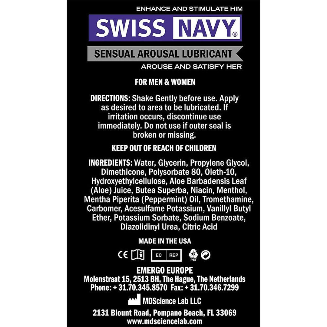 Swiss Navy Arousal Lubricant