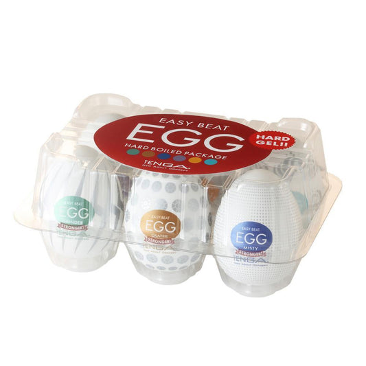 TENGA Egg Variety Pack - Hard Boiled Penis Strokers (6 Pack) 1080