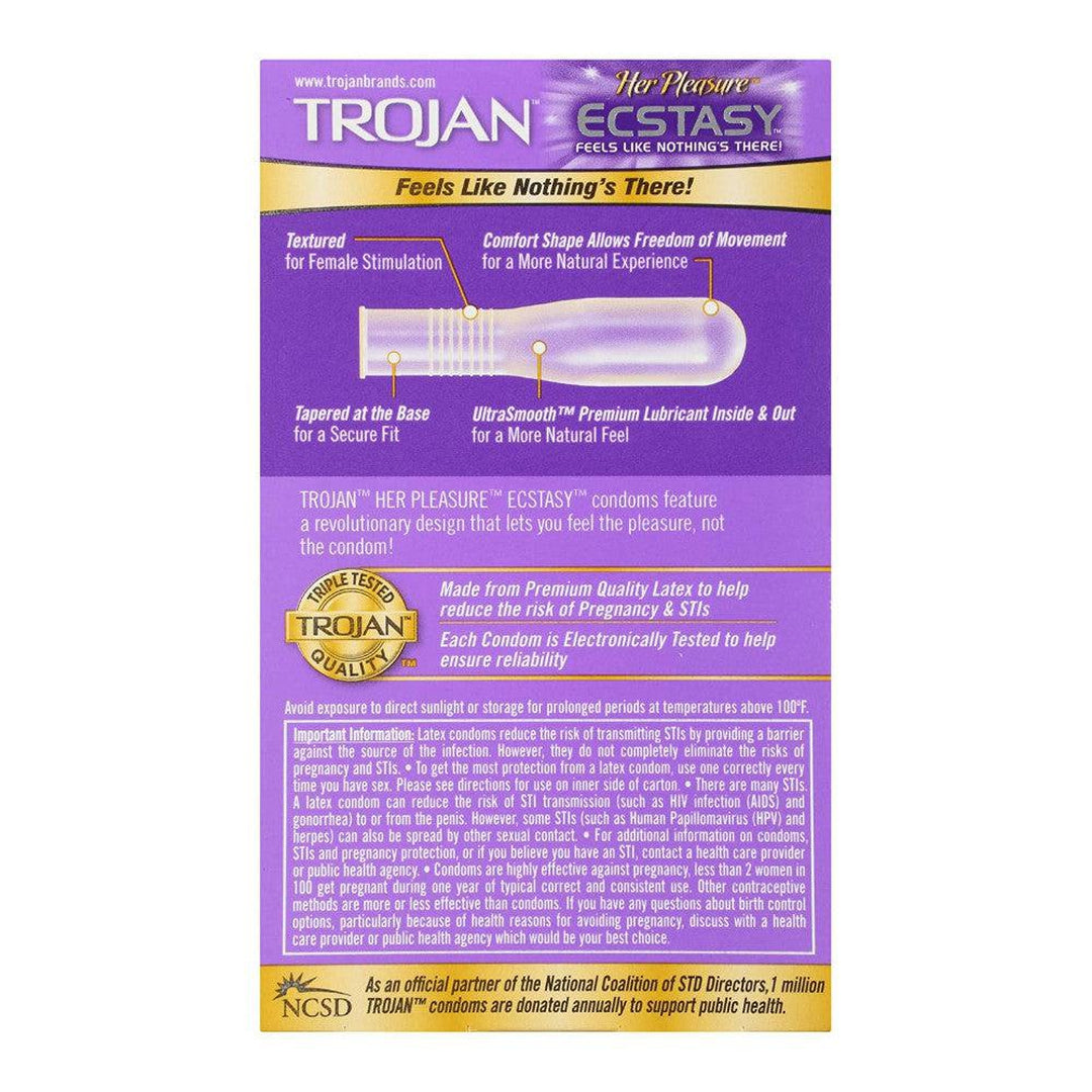 Trojan Her Pleasure Ecstasy Textured Condoms