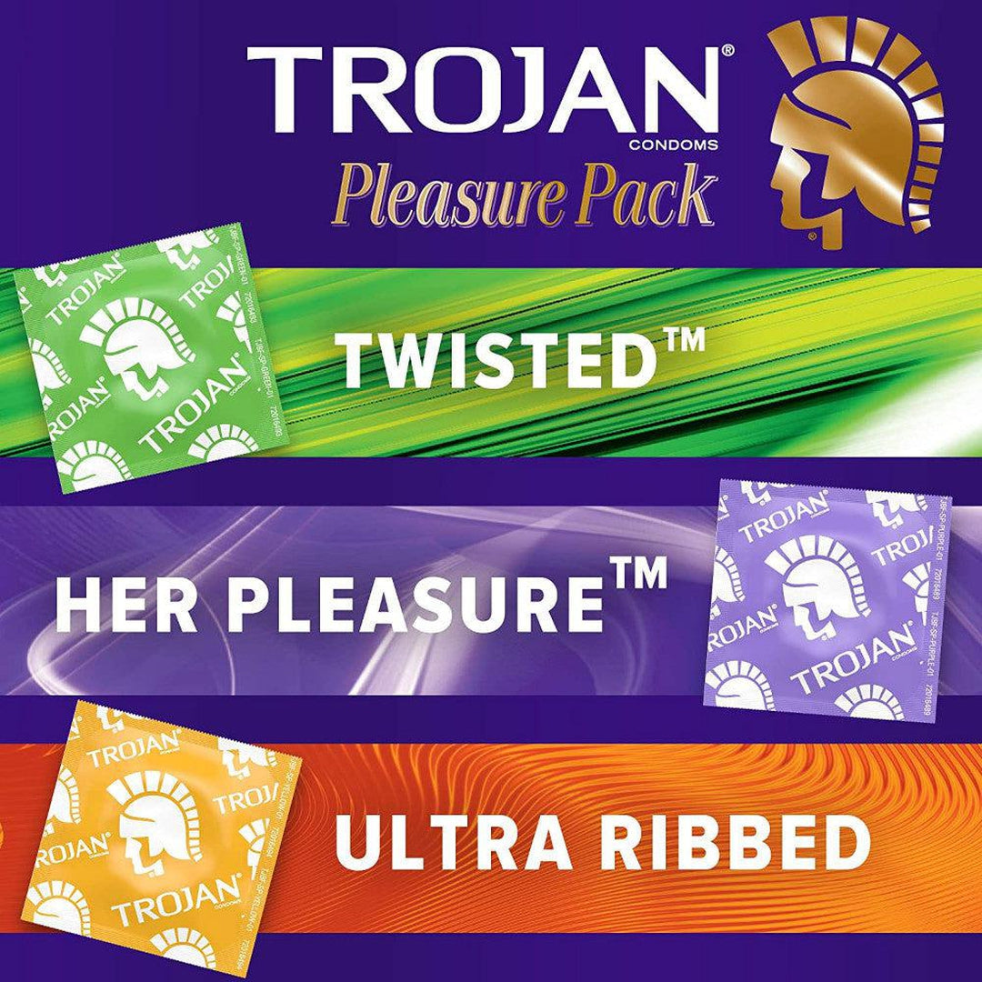 Trojan Pleasure Pack Variety Condom Sampler