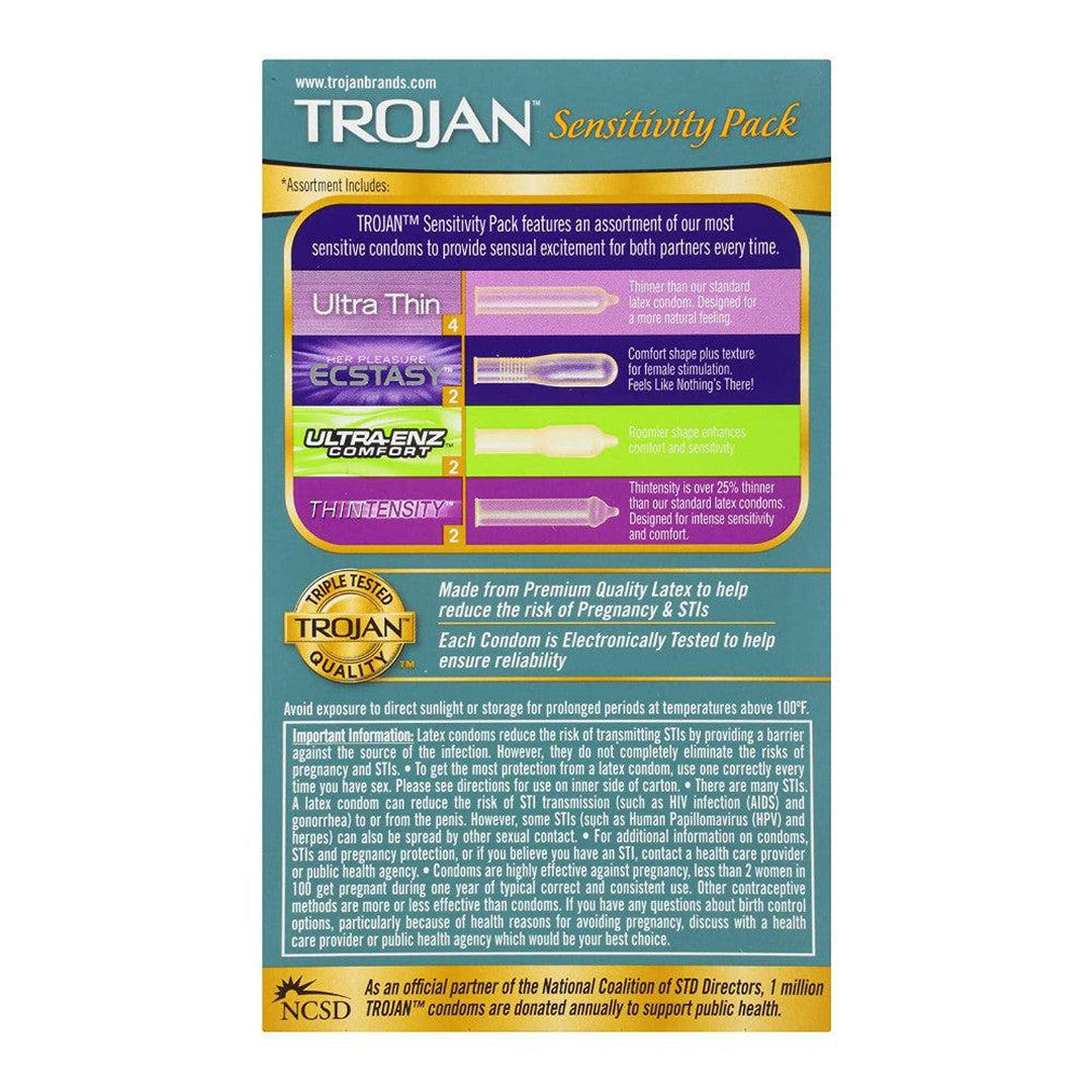 Trojan Sensitivity Variety Pack of Condoms (4 Types of Condoms)