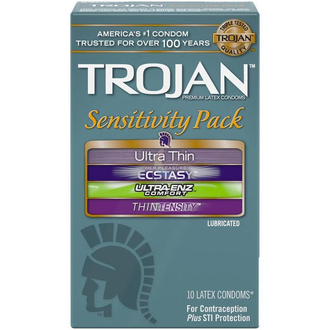 Trojan Sensitivity Variety Pack of Condoms (4 Types of Condoms)