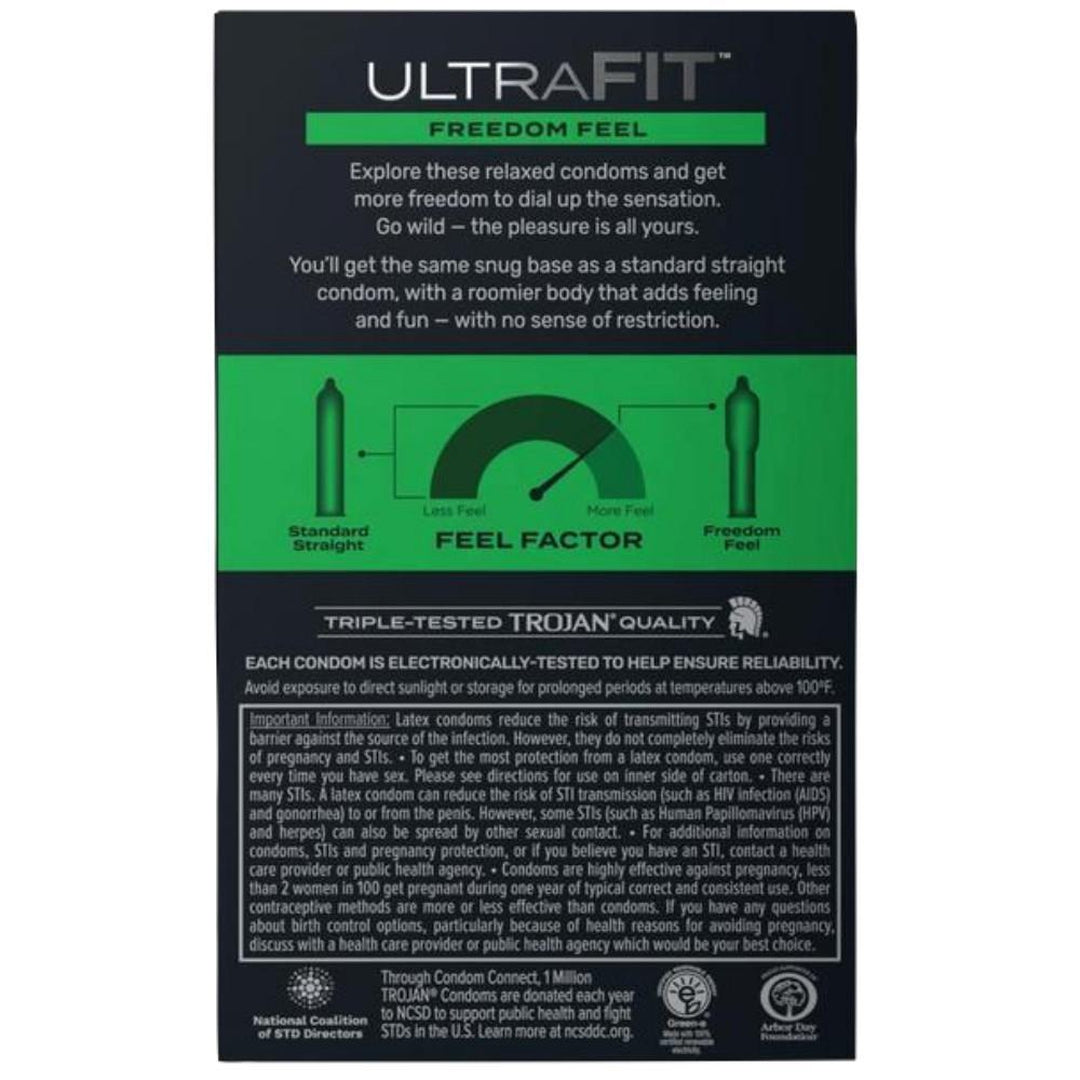 Trojan Ultra Fit Freedom Feel Condoms | 10-Pack