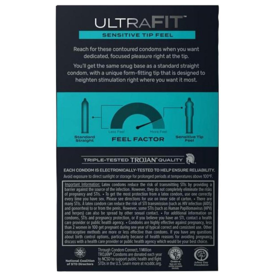 Trojan Ultra Fit Sensitive Tip Feel | 10-Pack