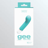 VeDO 'Gee' Mini G-Spot Rechargeable Waterproof Vibrator - Turquoise