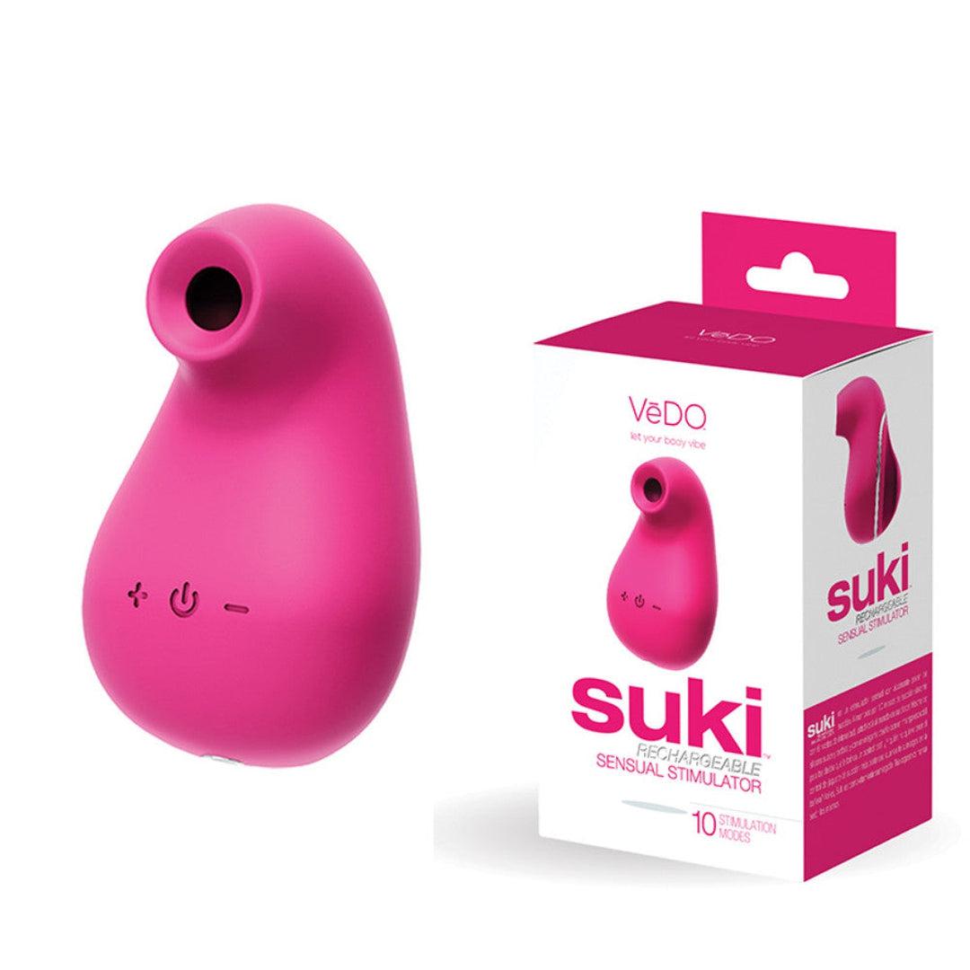 VeDO Suki Pink Air Suction Clit Stimulator - 10 Modes Condomania.com VeDO Suki Pink Air Suction Clit Stimulator - 10 Modes Condomania.com