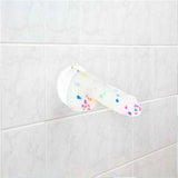 The BMS Addiction Party Marty Vibrating Dildo - Rainbow 7.5" brings playful vibes and colorful style to your space with its fun design and vibrant rainbow confetti details.