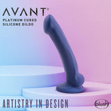 Avant D10 Ergo MINI 6.5" Non-Porous Silicone Dildo - Indigo