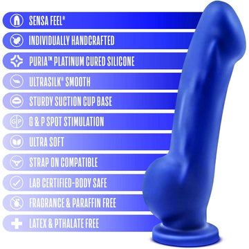 Avant D8 Ergo 7.5" Indigo Silicone Dildo - Premium Condomania.com Avant D8 Ergo 7.5" Indigo Silicone Dildo - Premium Condomania.com