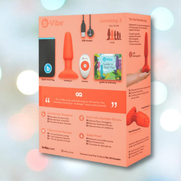 B-Vibe Rimming Plug 2 Vibrating Butt Plug - Orange Remote Condomania.com B-Vibe Rimming Plug 2 Vibrating Butt Plug - Orange Remote Condomania.com