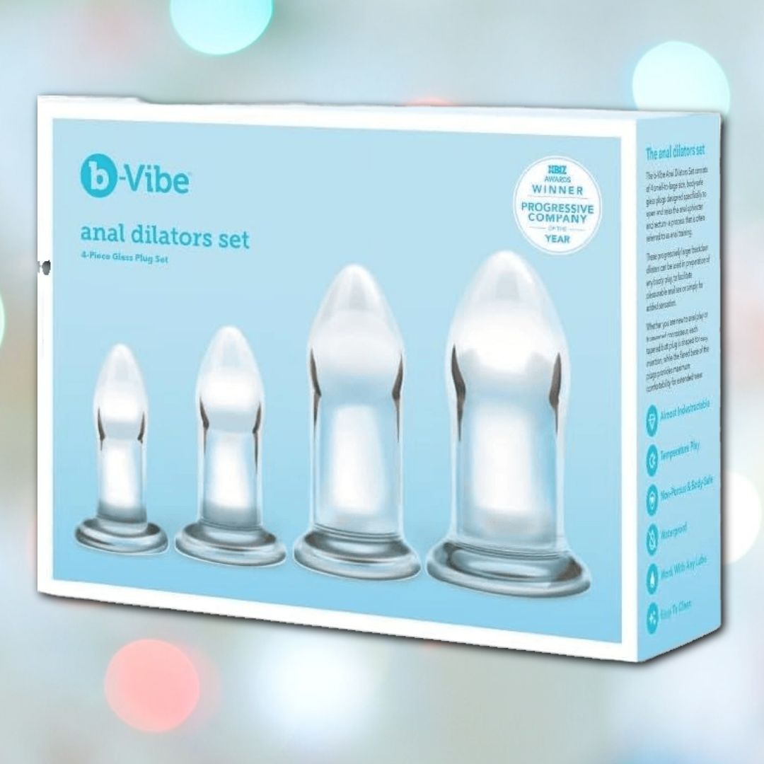 Glass Anal Training Kit B-Vibe Dilators Set of 4 Plugs Condomania.com Glass Anal Training Kit B-Vibe Dilators Set of 4 Plugs Condomania.com