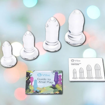 Glass Anal Training Kit B-Vibe Dilators Set of 4 Plugs Condomania.com Glass Anal Training Kit B-Vibe Dilators Set of 4 Plugs Condomania.com