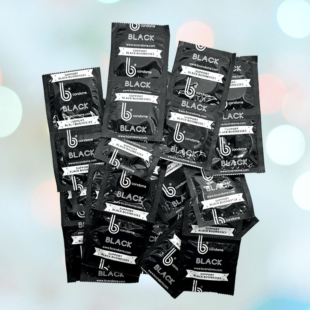 bCondoms Supreme Black Condoms - Colored Latex 12-Pack – Condomania.com