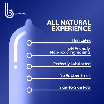 b Condoms Platinum Large Condoms