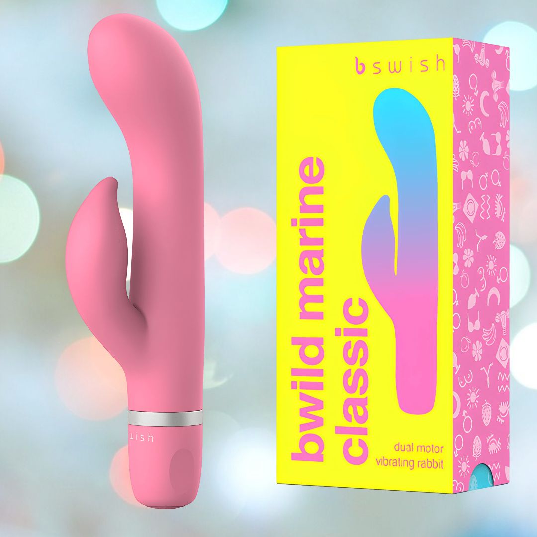 B Swish Bwild Classic Marine Rabbit Vibrator Guava Condomania.com B Swish Bwild Classic Marine Rabbit Vibrator Guava Condomania.com
