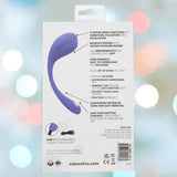 The image displays the packaging for the CalExotics Connect Kegel Exerciser, a purple, app-controlled device with 9 functions. Made of waterproof silicone and USB rechargeable, it's ideal for intimate wellness. The product is shown on its box.