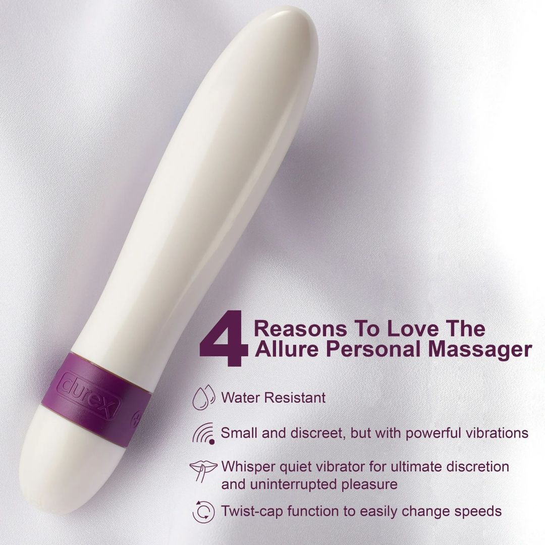Durex Play Allure Bullet Vibrator Whisper-Quiet Waterproof Condomania.com Durex Play Allure Bullet Vibrator Whisper-Quiet Waterproof Condomania.com