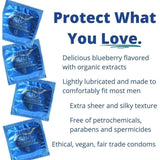 Glyde Organic "Blueberry" Flavored Condoms 🫐