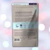 The back of a Glyde Maxi LARGE Size Vegan Condoms package by Glyde displays product info, vegan and ethical certifications, use instructions, and a barcode on a light background with soft circular patterns. Made from natural latex.