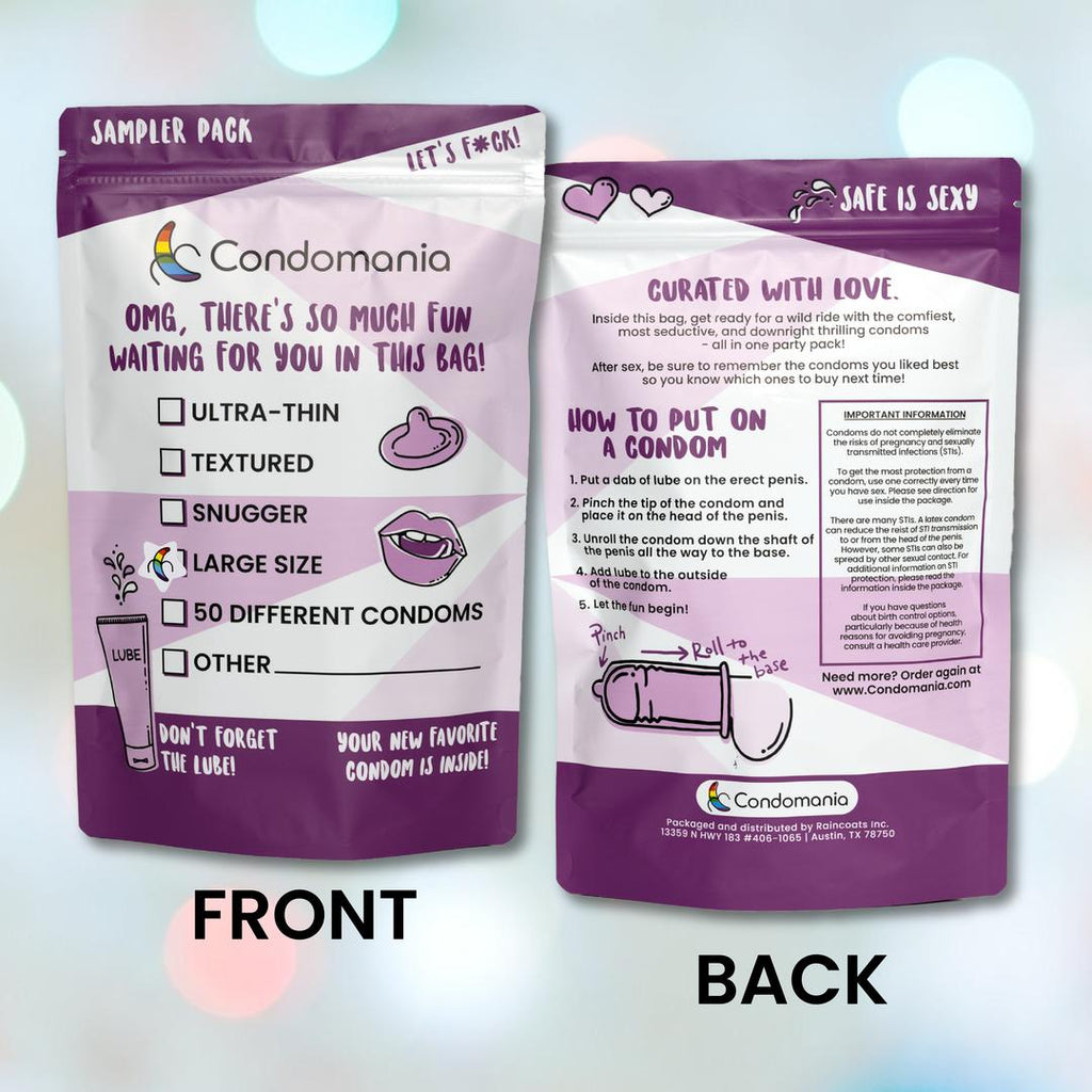 Large Condom Sampler 12-Pack – Condomania.com