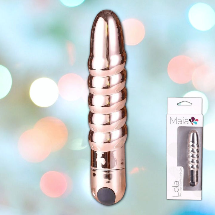 Gold Rose 'Lola' Rechargeable Twisty Bullet Vibrator