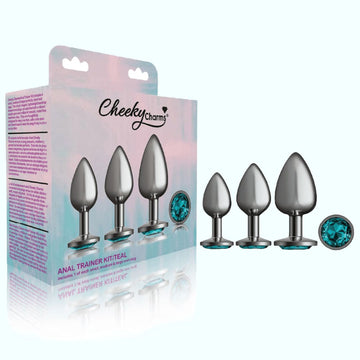 Metal Butt Plug Anal Trainer Kit - Cheeky Charms 3-Piece Set Condomania.com Metal Butt Plug Anal Trainer Kit - Cheeky Charms 3-Piece Set Condomania.com
