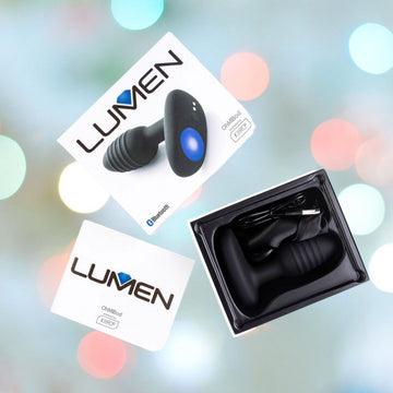 OhMiBod Lumen Vibrating Butt Plug - LED Light Bluetooth  Condomania.com